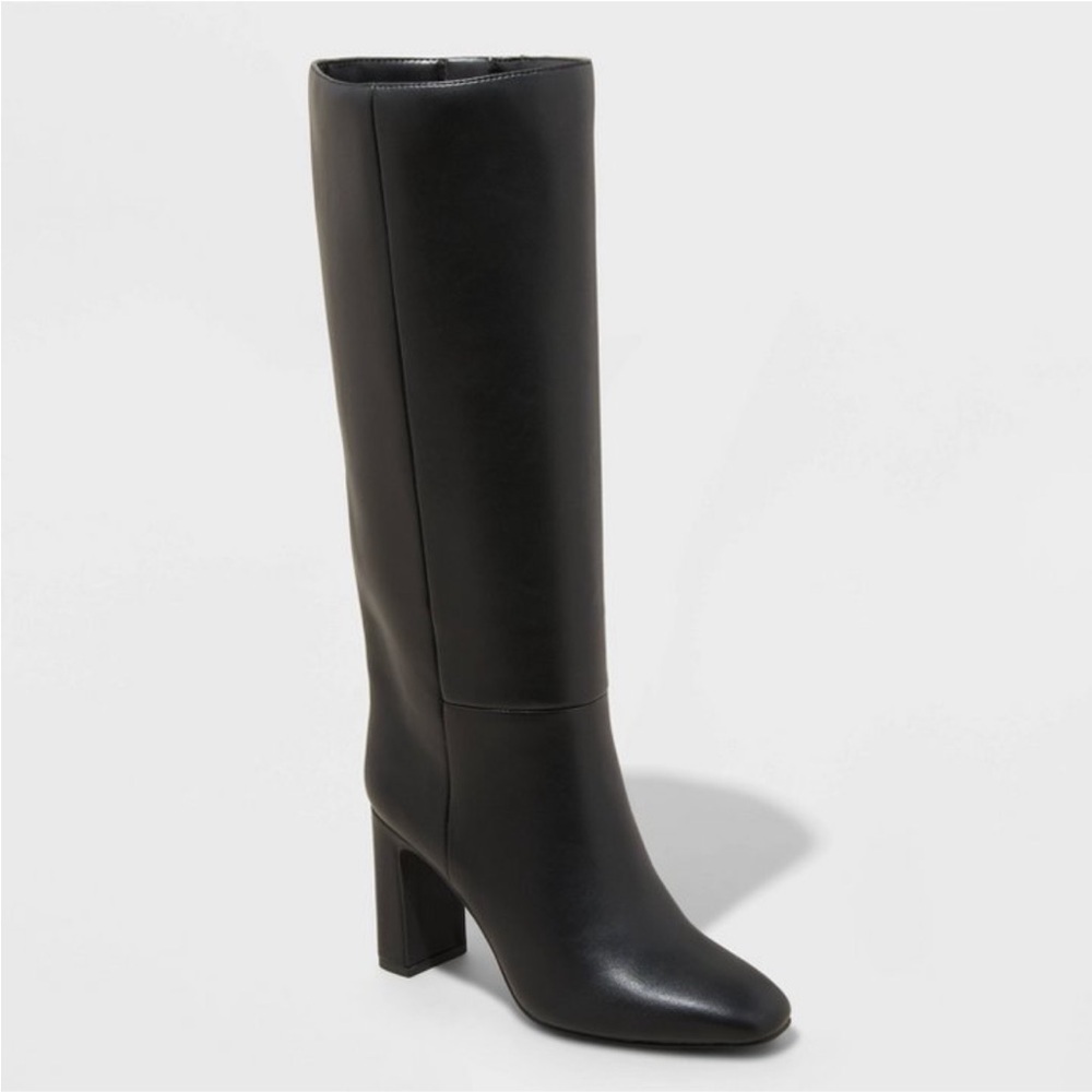 Women's Livia Stovepipe Tall Boots - A New Day™ Black new